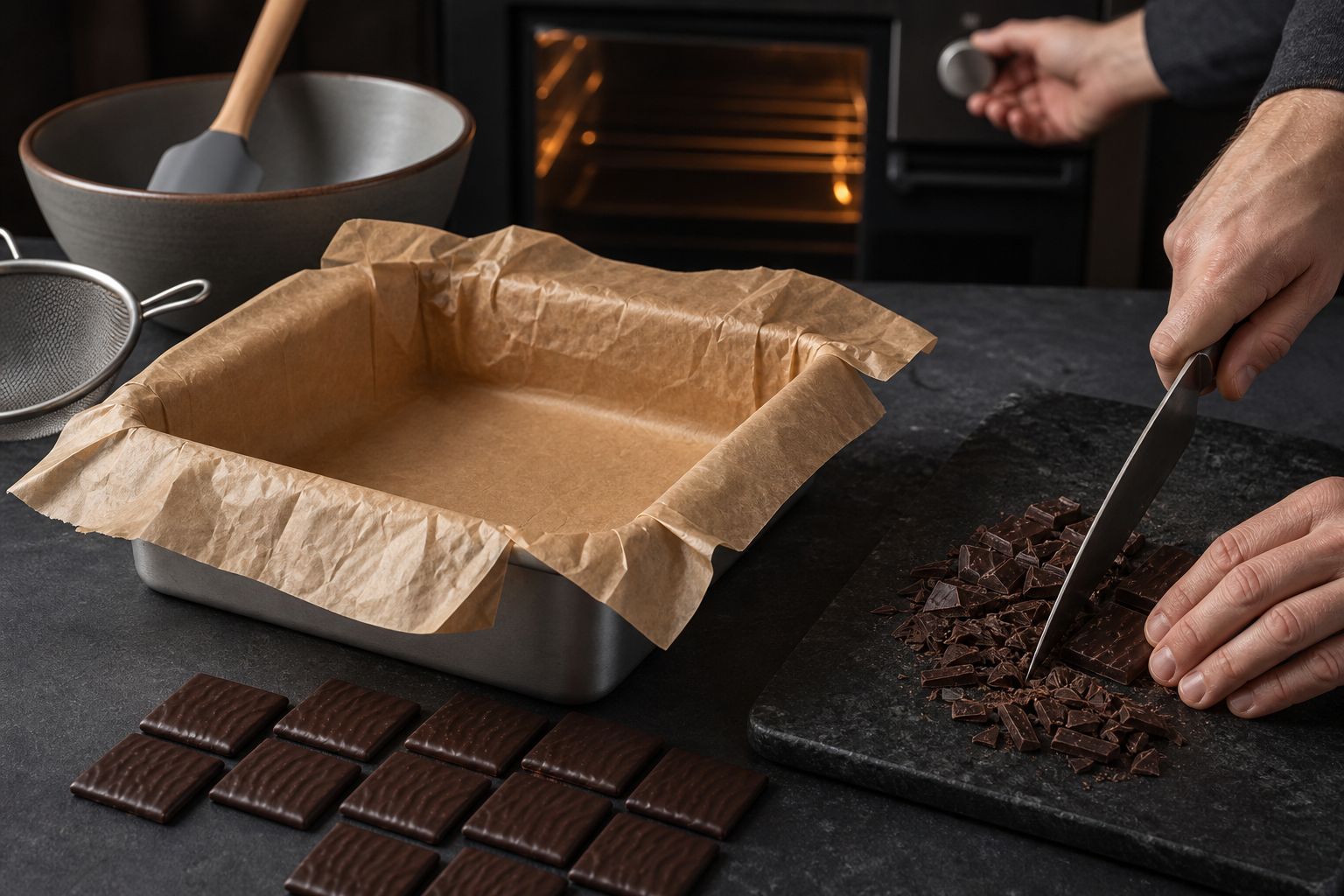 After Eight-brownies, trin 1: forbered