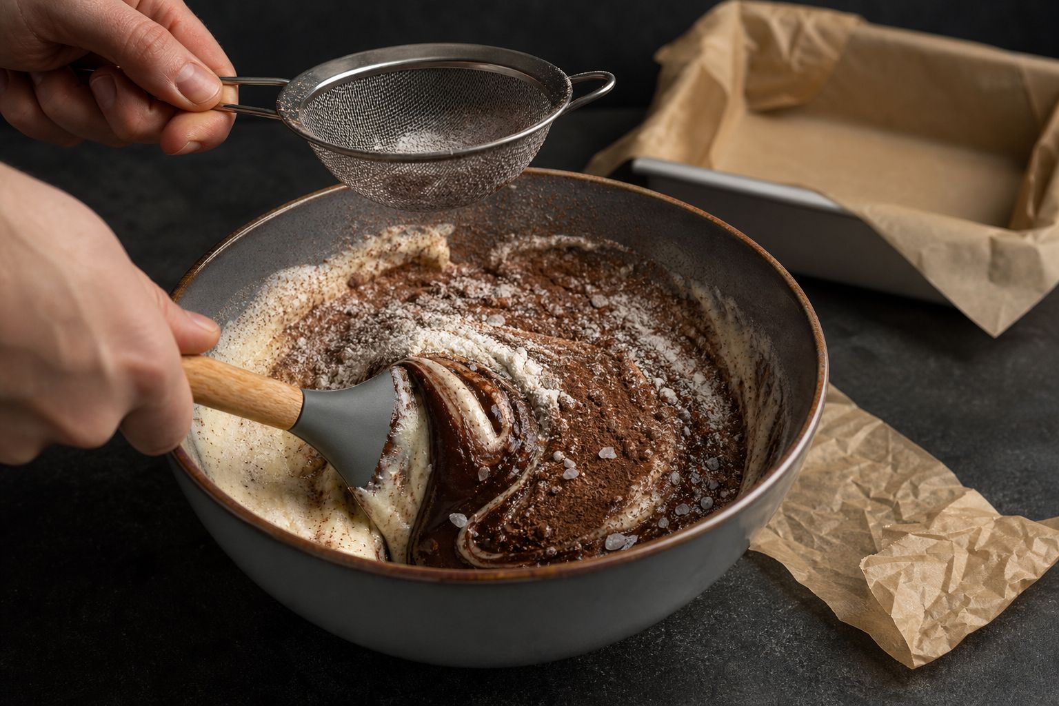 After Eight-brownies, trin 4: vend sammen