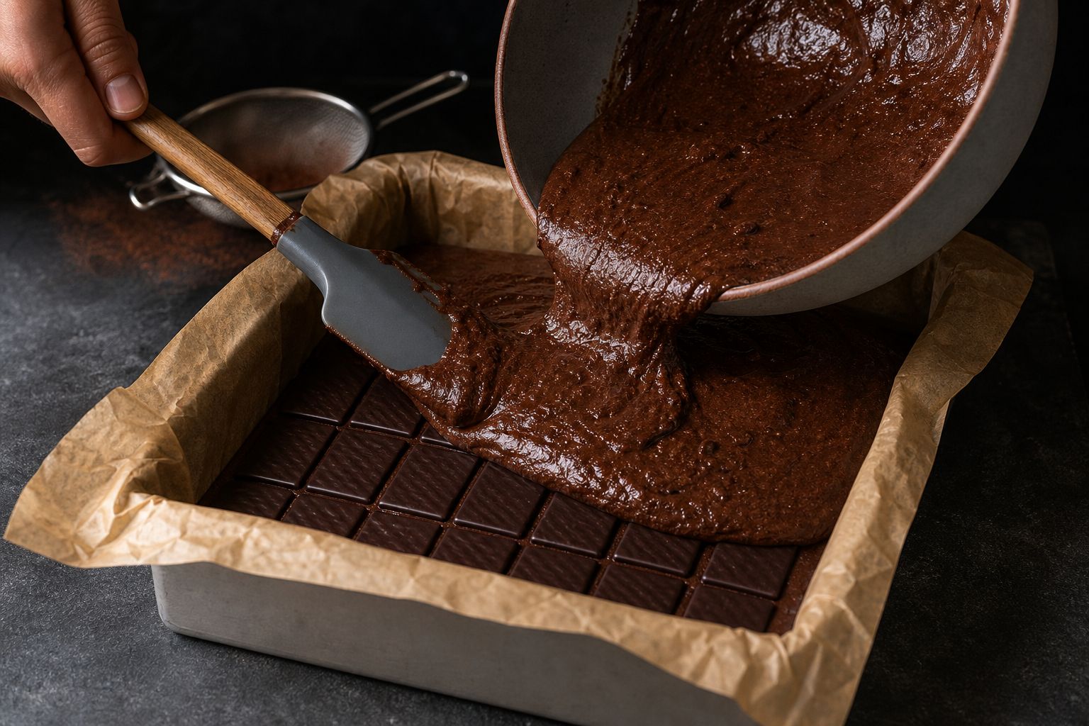 After Eight-brownies, trin 5: læg mintlaget