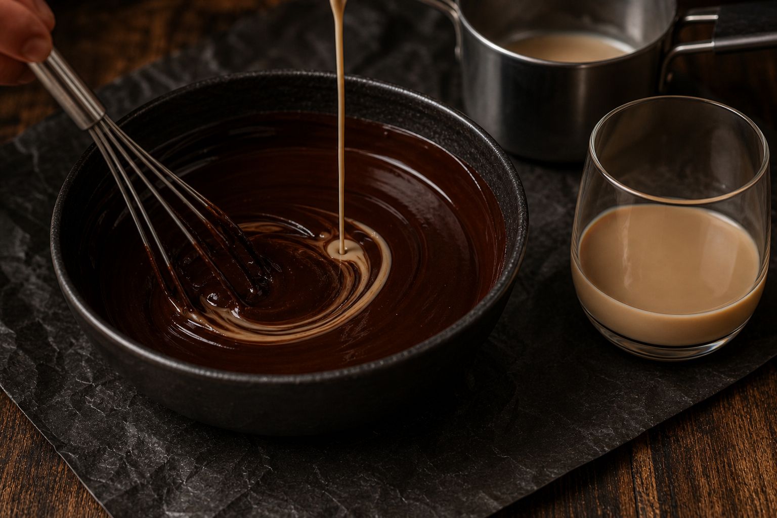 Baileys-brownies, trin 6: lav baileys-ganachen