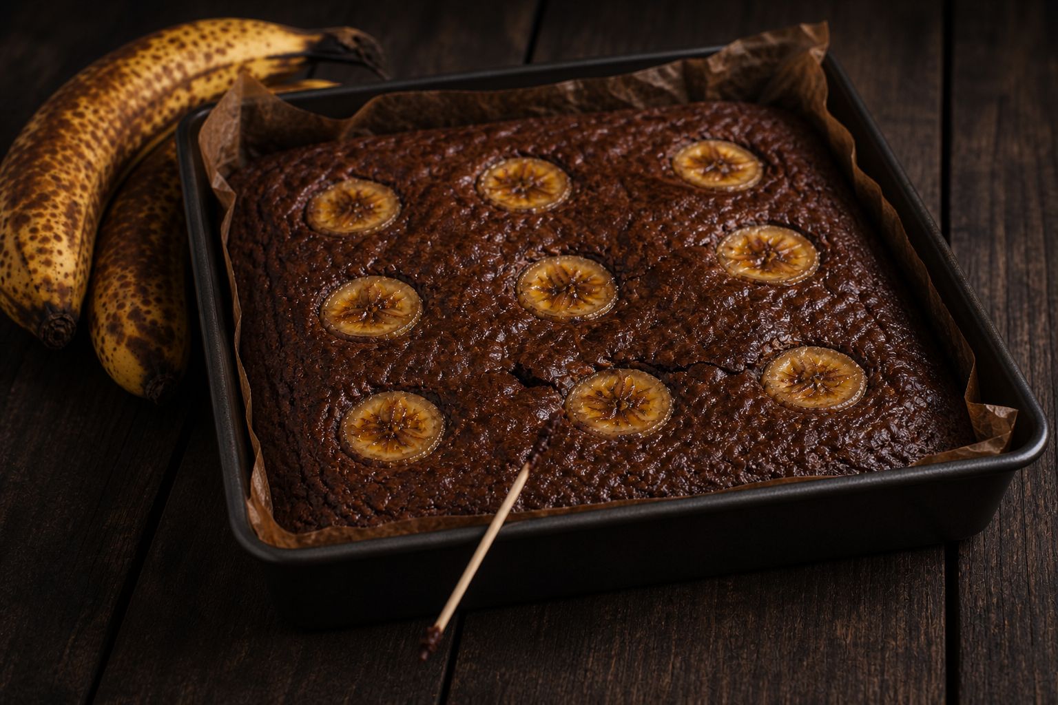 Banan-brownies, trin 6: bag