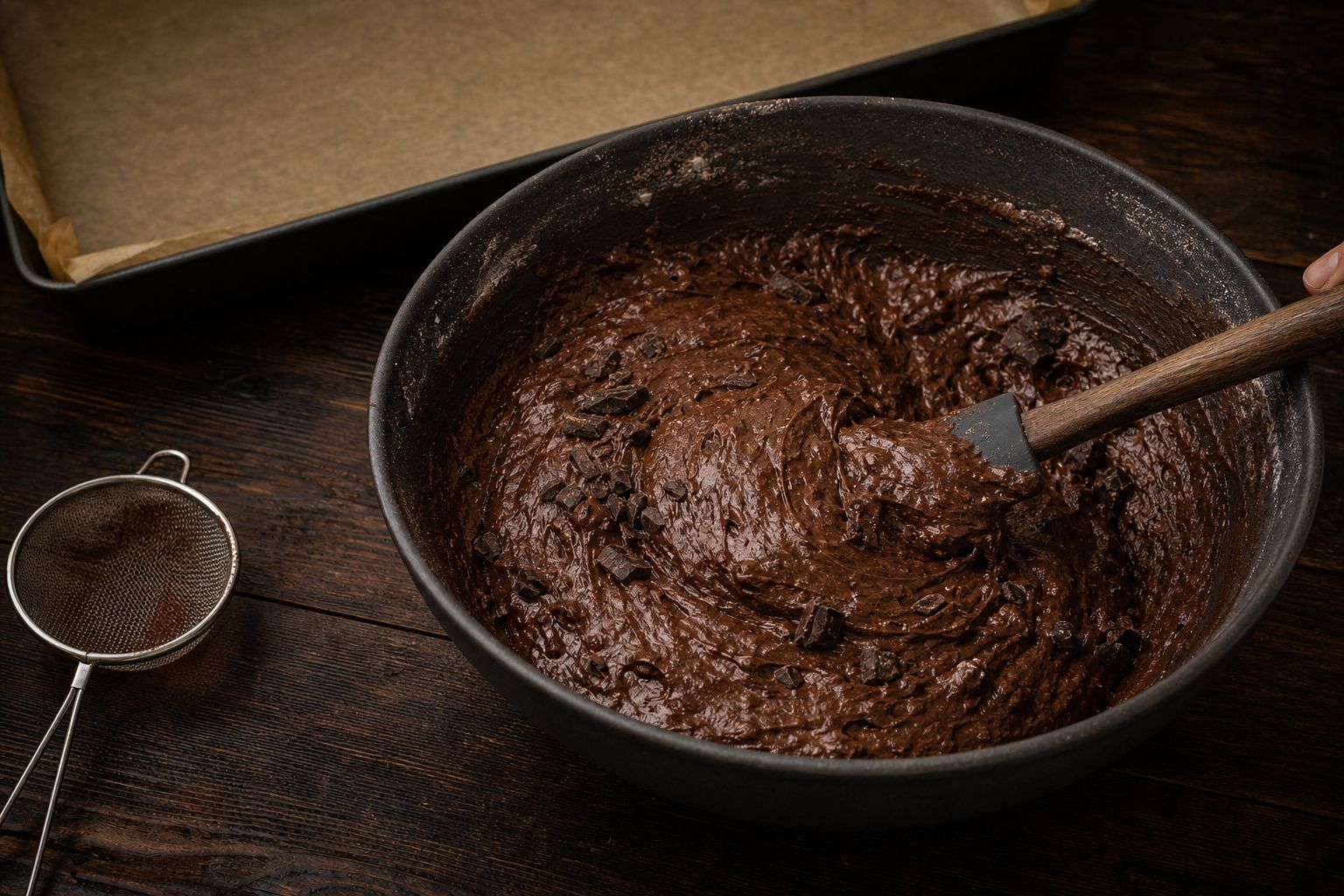 Bradepande-brownies, trin 4: vend sammen