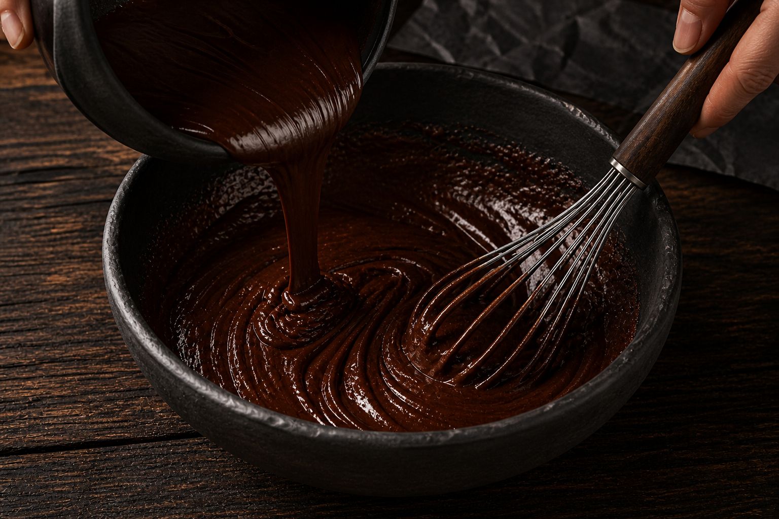 Brownie-cookies, trin 4: vend chokoladen i