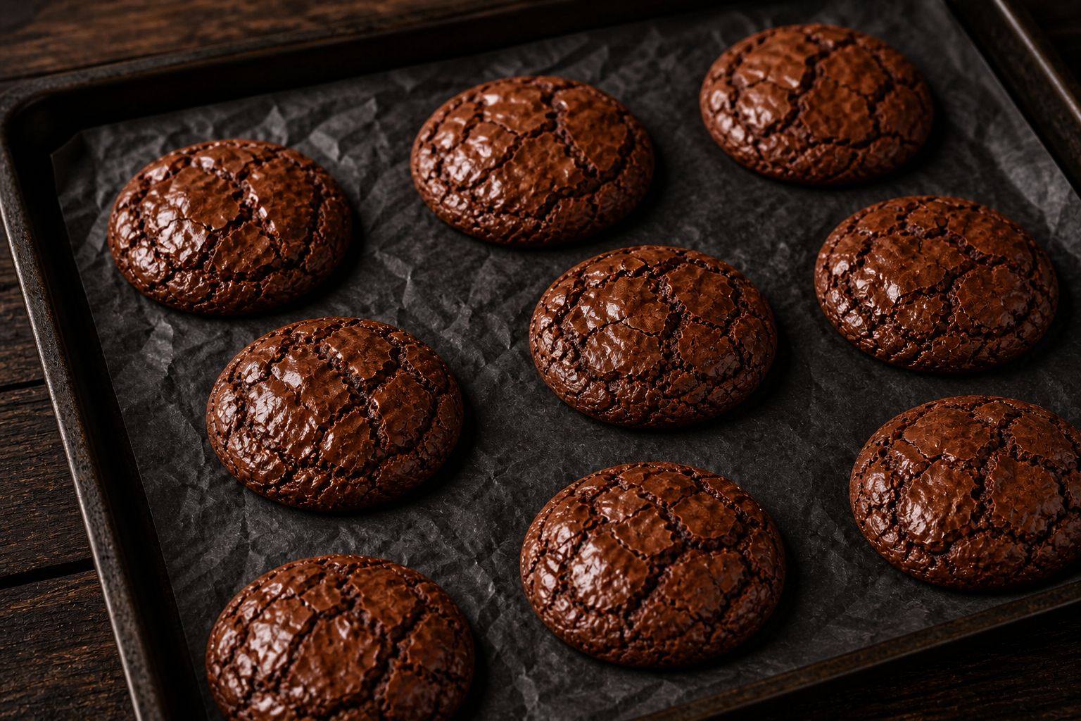 Brownie-cookies, trin 6: form og bag