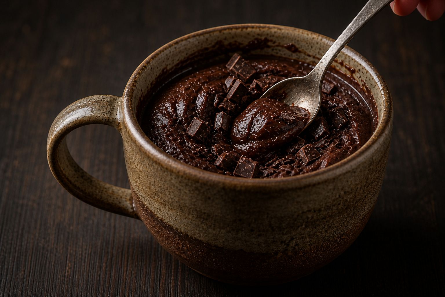 Brownie i kop, trin 3: vend chokolade i