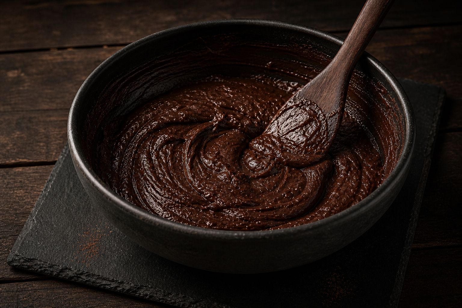 Cheesecake-brownies, trin 3: rør dejen