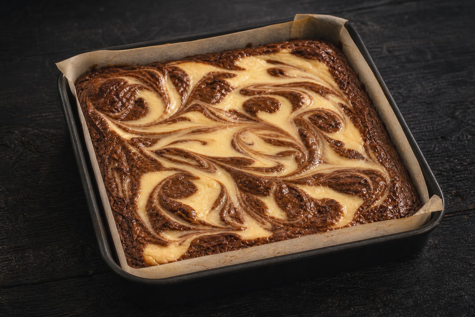 Cheesecake-brownies, trin 7: bag
