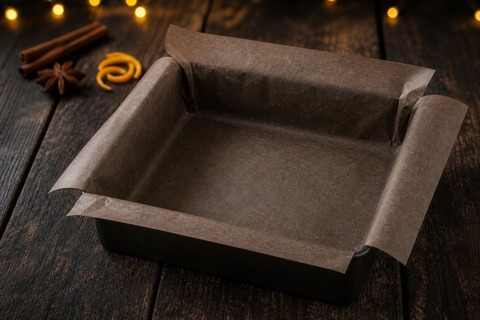 Julebrownies, trin 1: forbered