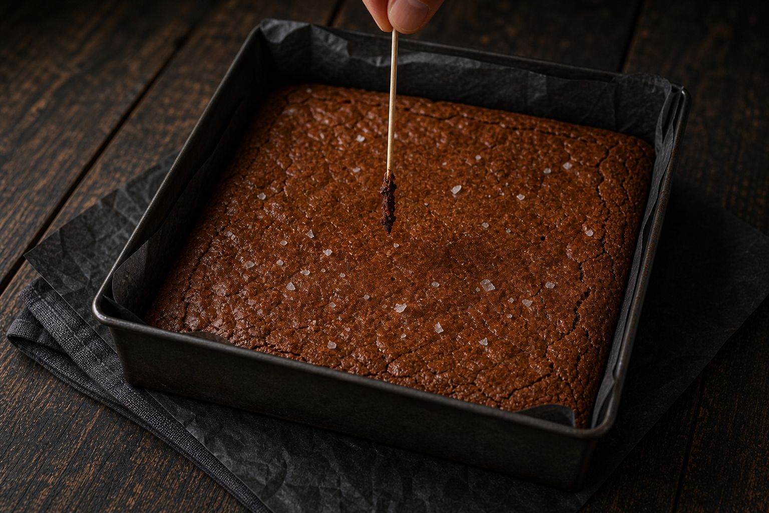 Kakao-brownies, trin 6: bag