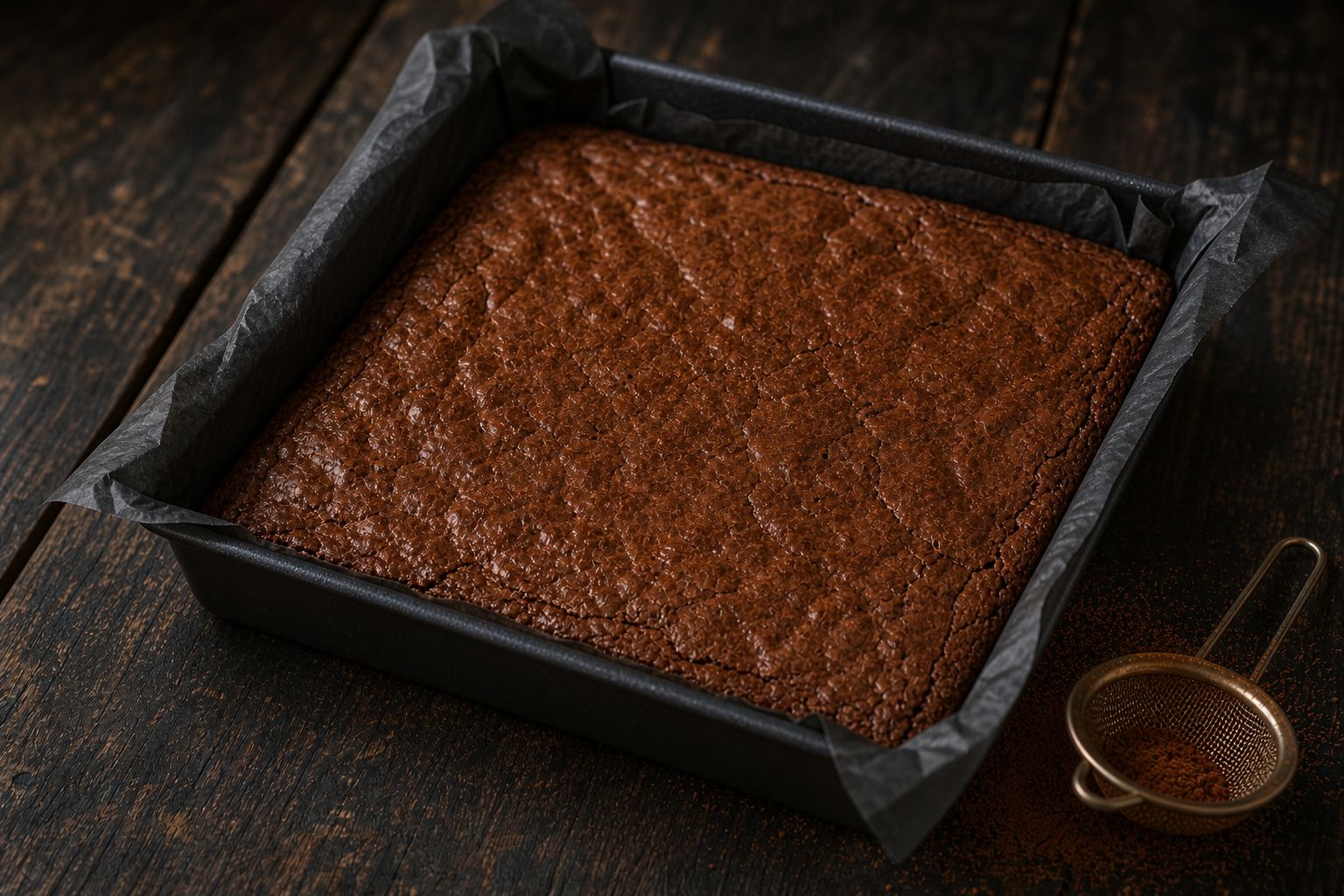 Kakao-brownies, trin 7: køl helt af