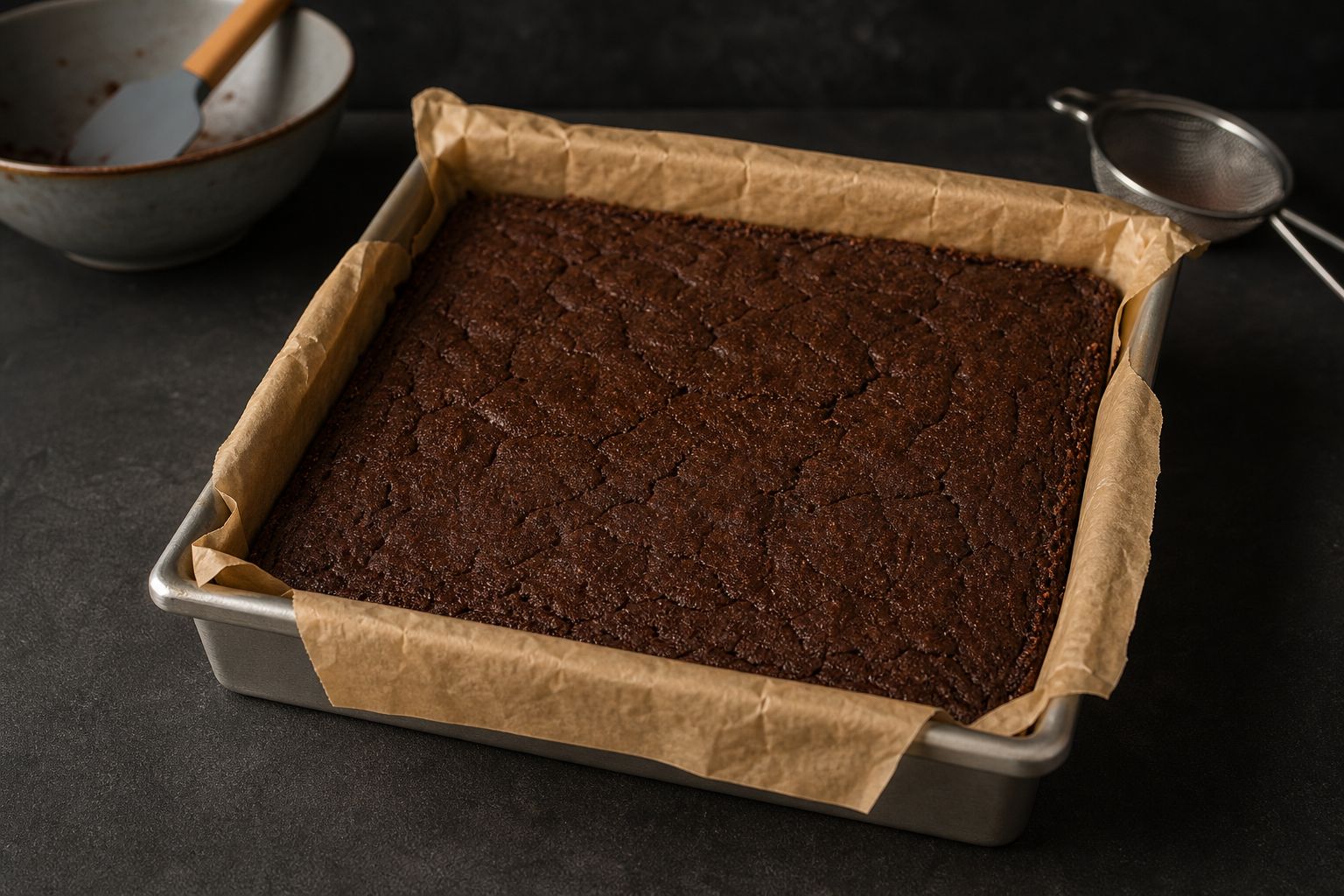 Keto-brownies, trin 6: køl helt af