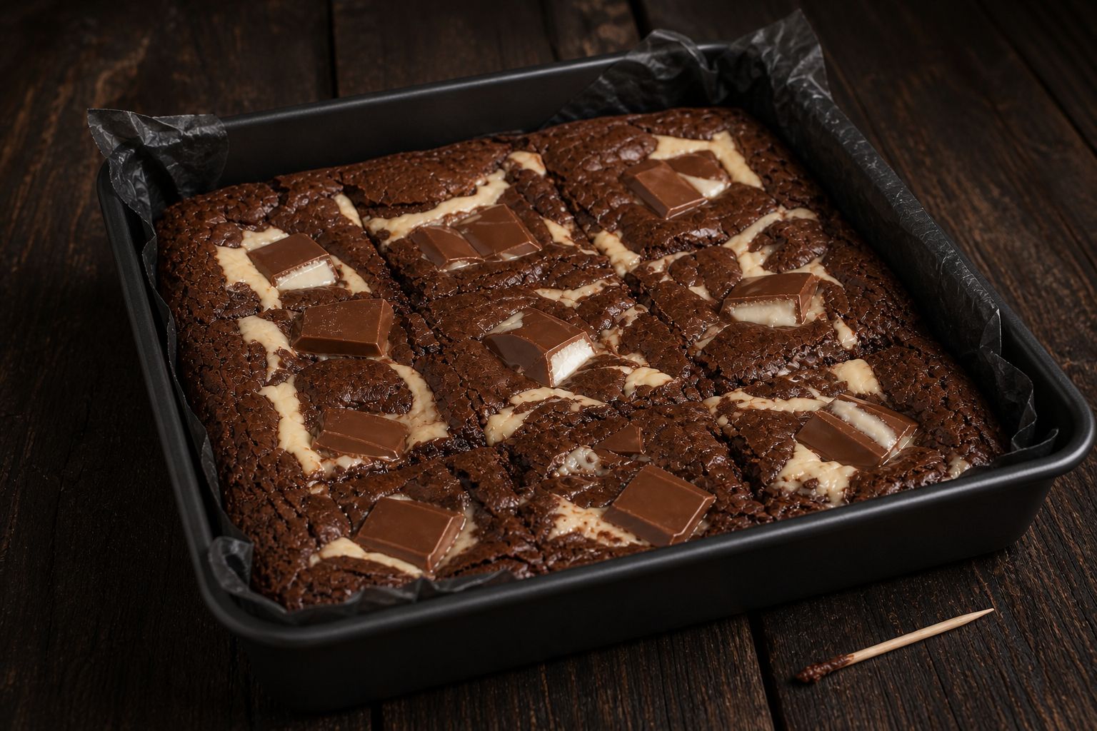 Kinder-brownies, trin 6: bag