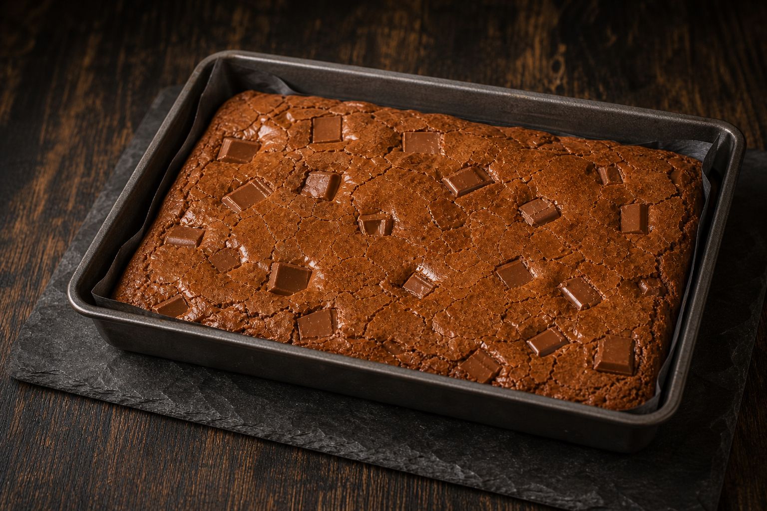 Mælkechokolade-brownies, trin 7: køl helt af
