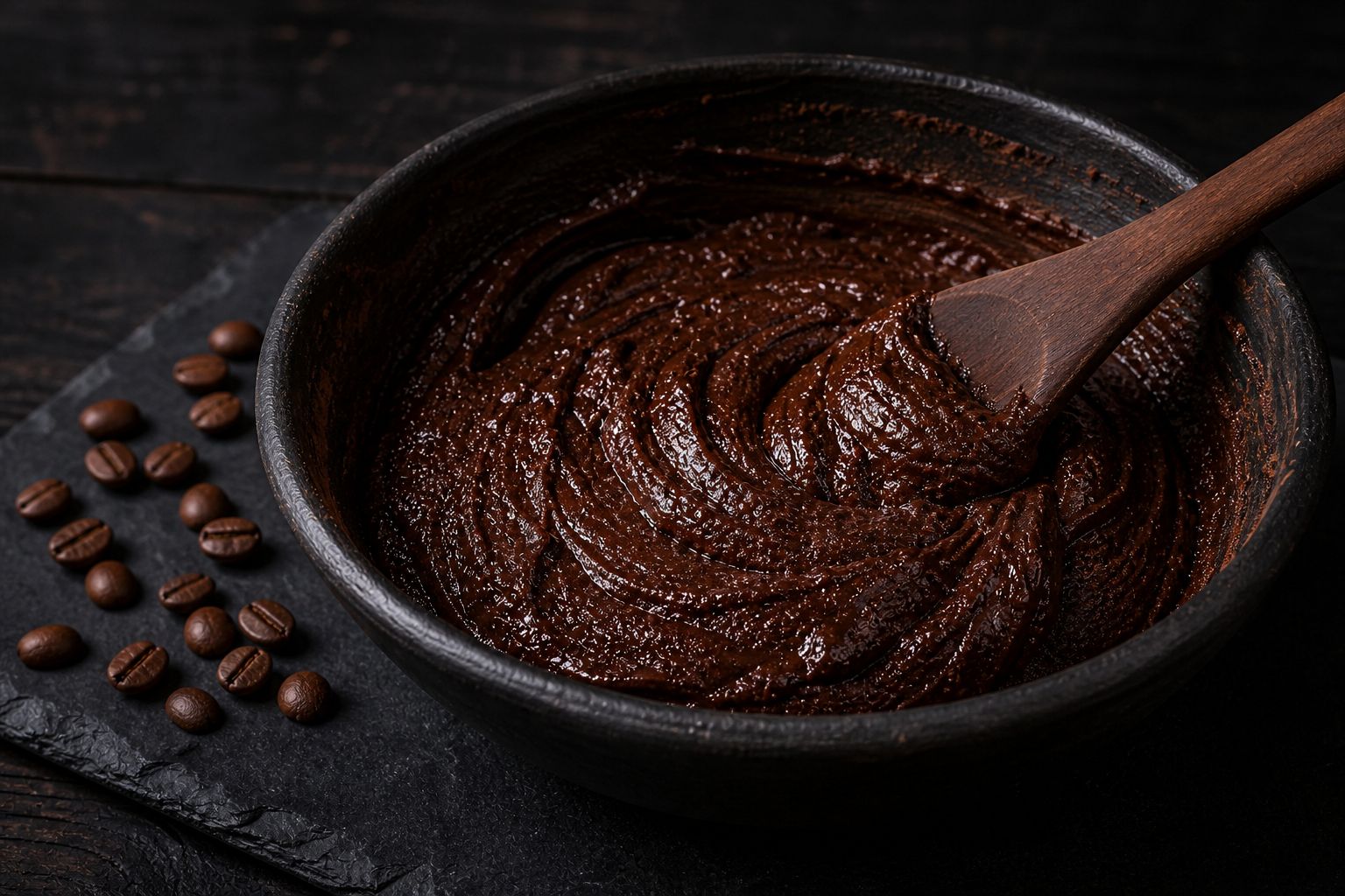 Mokka-brownies, trin 4: rør dejen