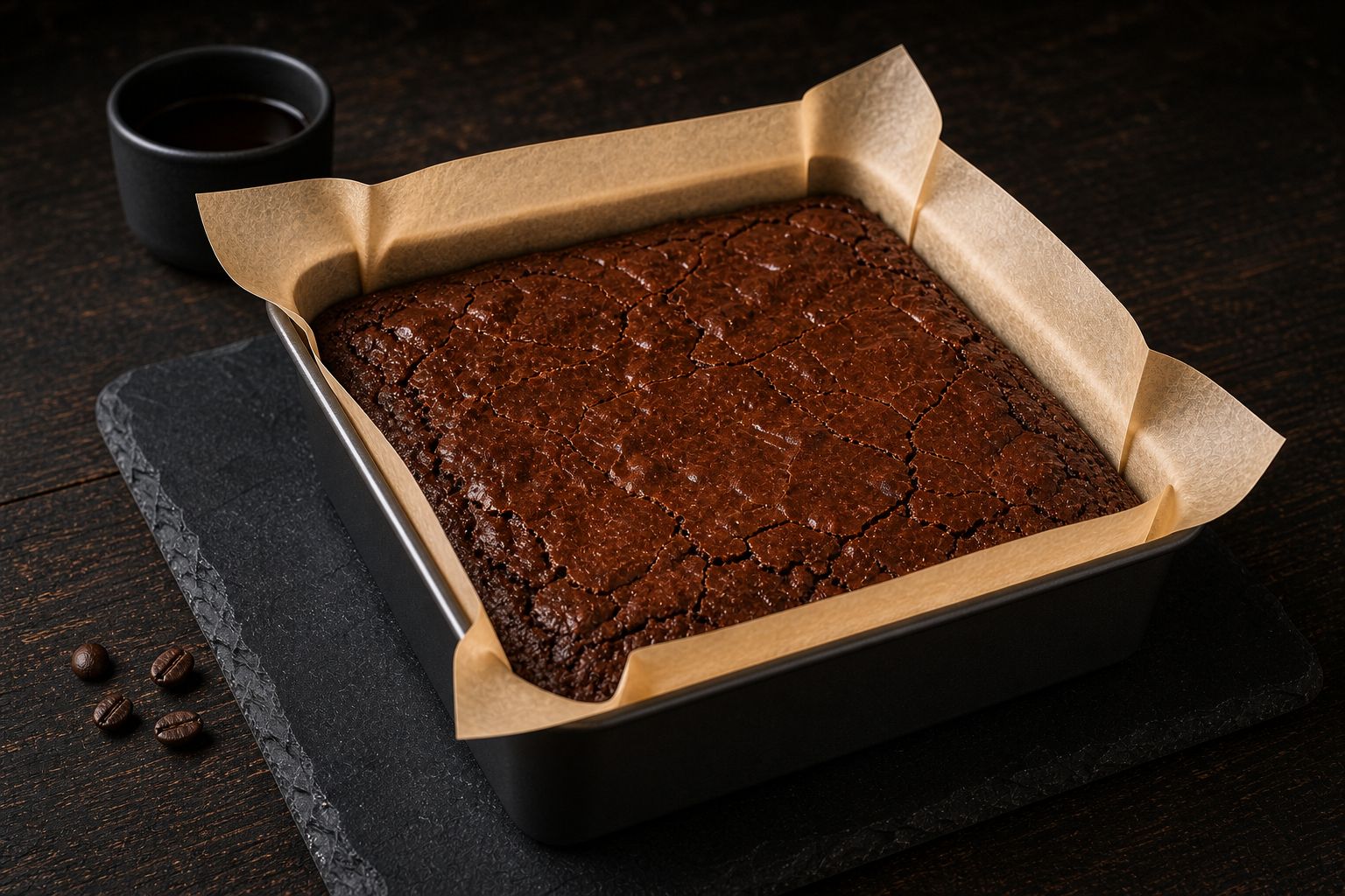 Mokka-brownies, trin 7: køl helt af
