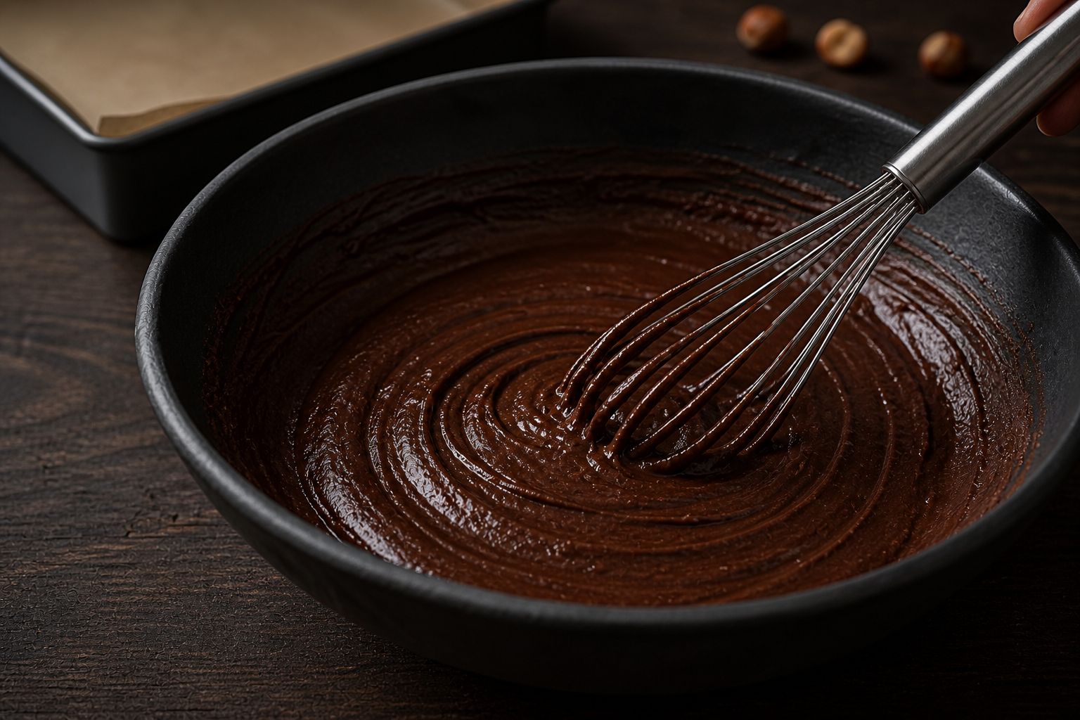 Nutella-brownies, trin 2: rør dejen