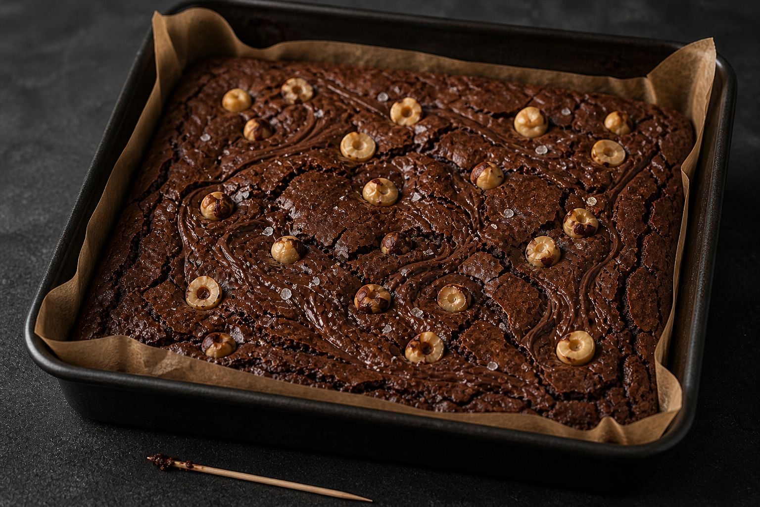 Nutella-brownies, trin 5: bag