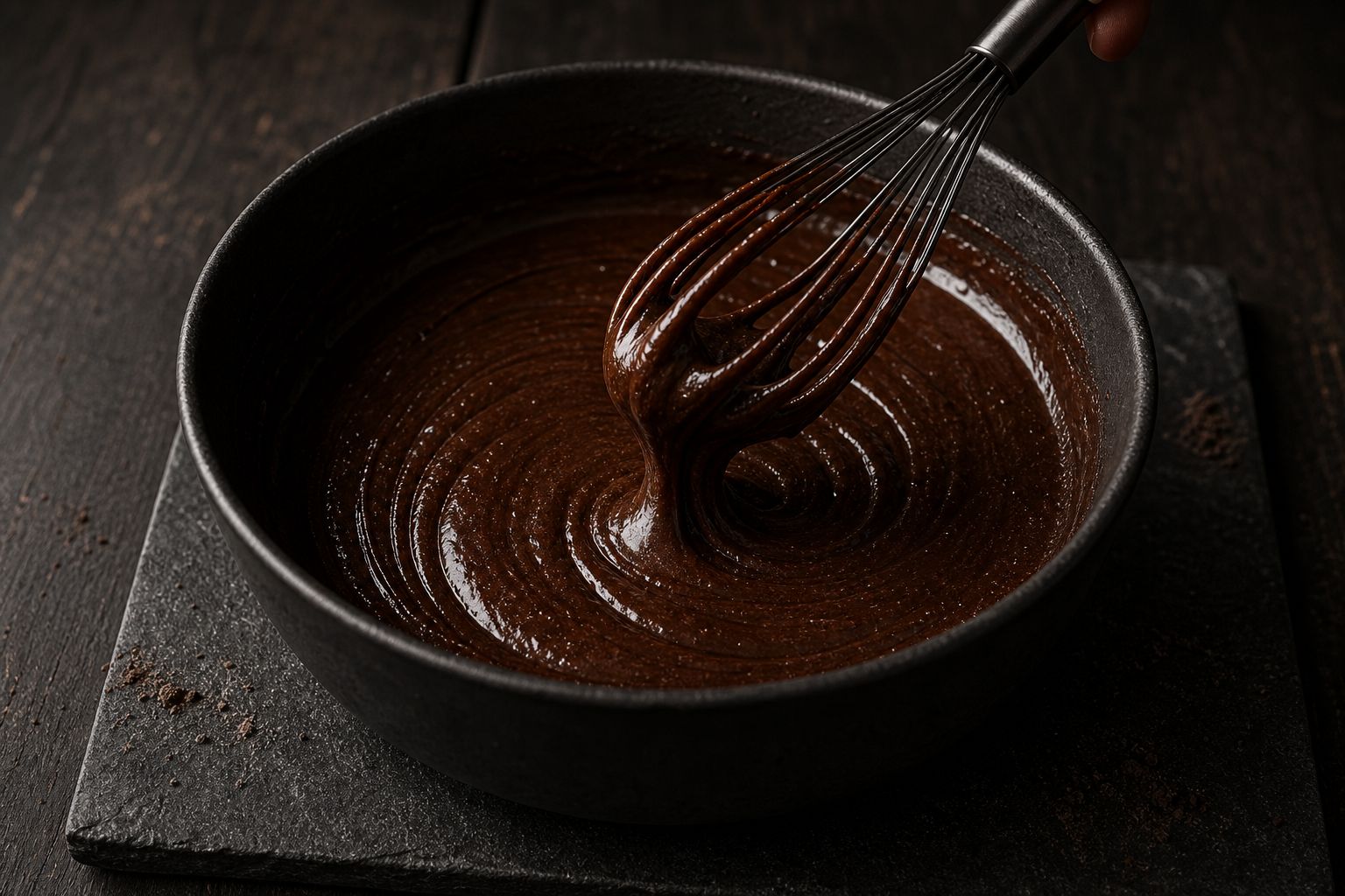 Oreo-brownies, trin 3: pisk blank
