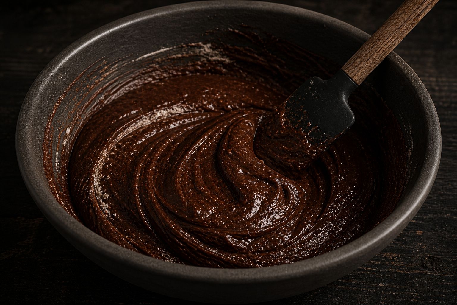 Peanutbutter-brownies, trin 3: pisk og rør dej