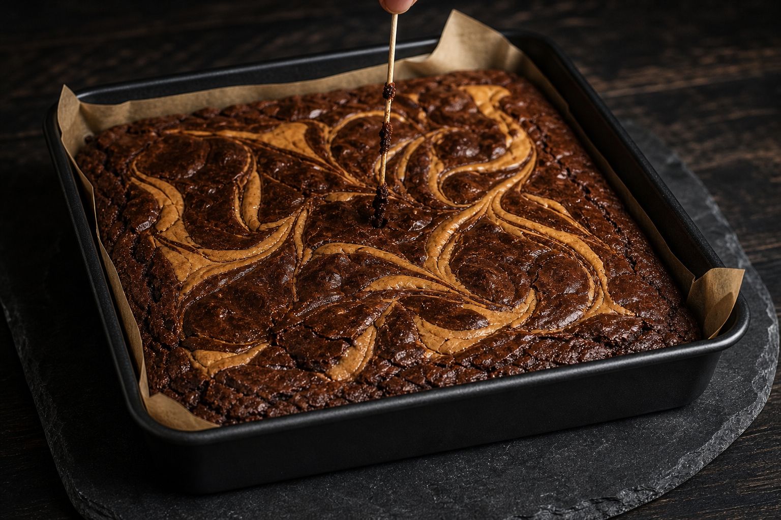Peanutbutter-brownies, trin 6: bag