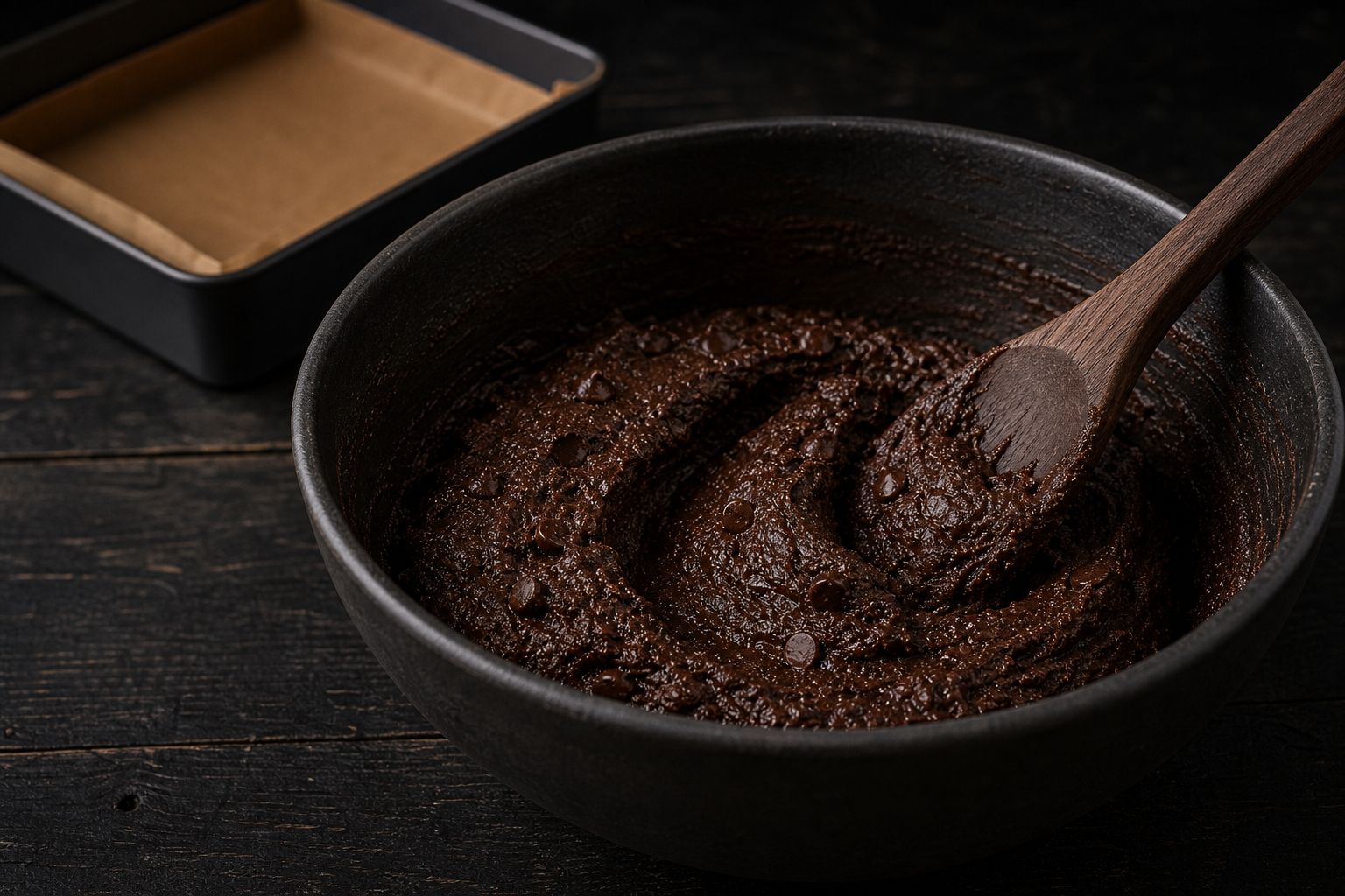Proteinbrownies, trin 4: vend sammen