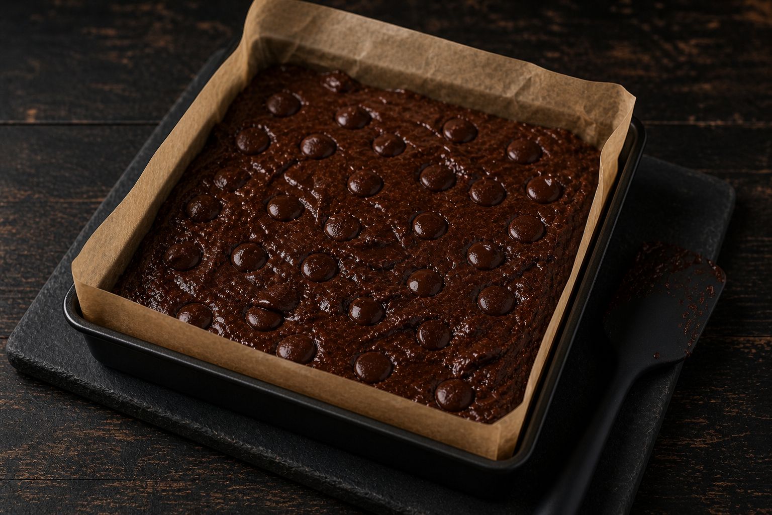 Proteinbrownies, trin 5: vend chokolade i