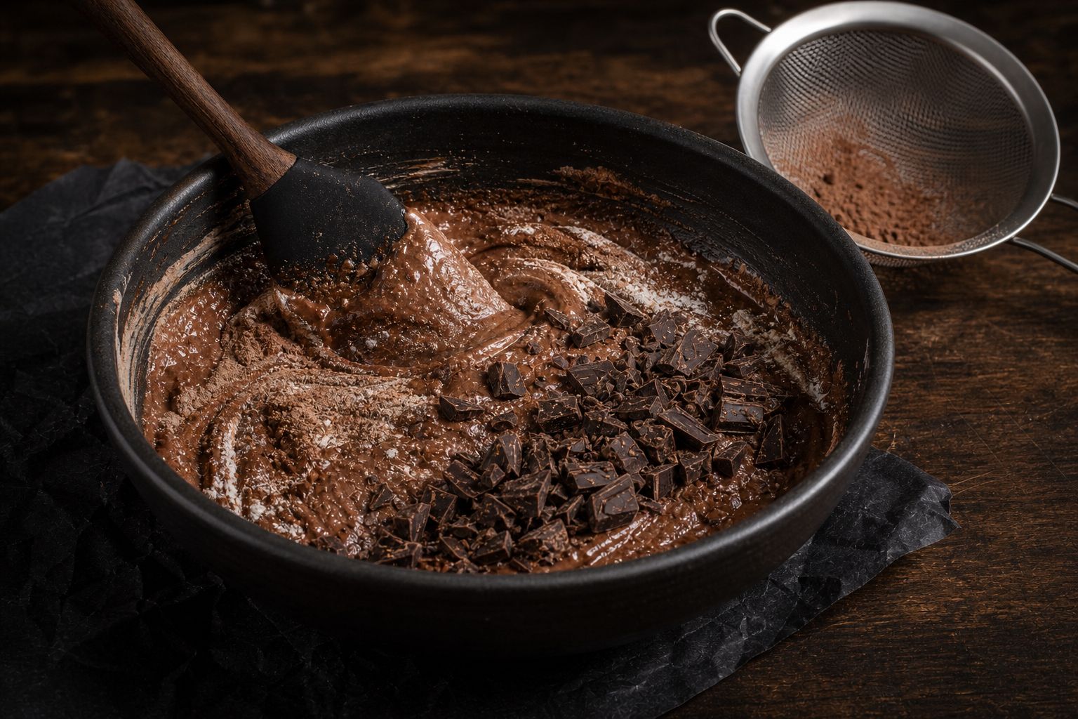 Skumfidus-brownies, trin 4: vend sammen
