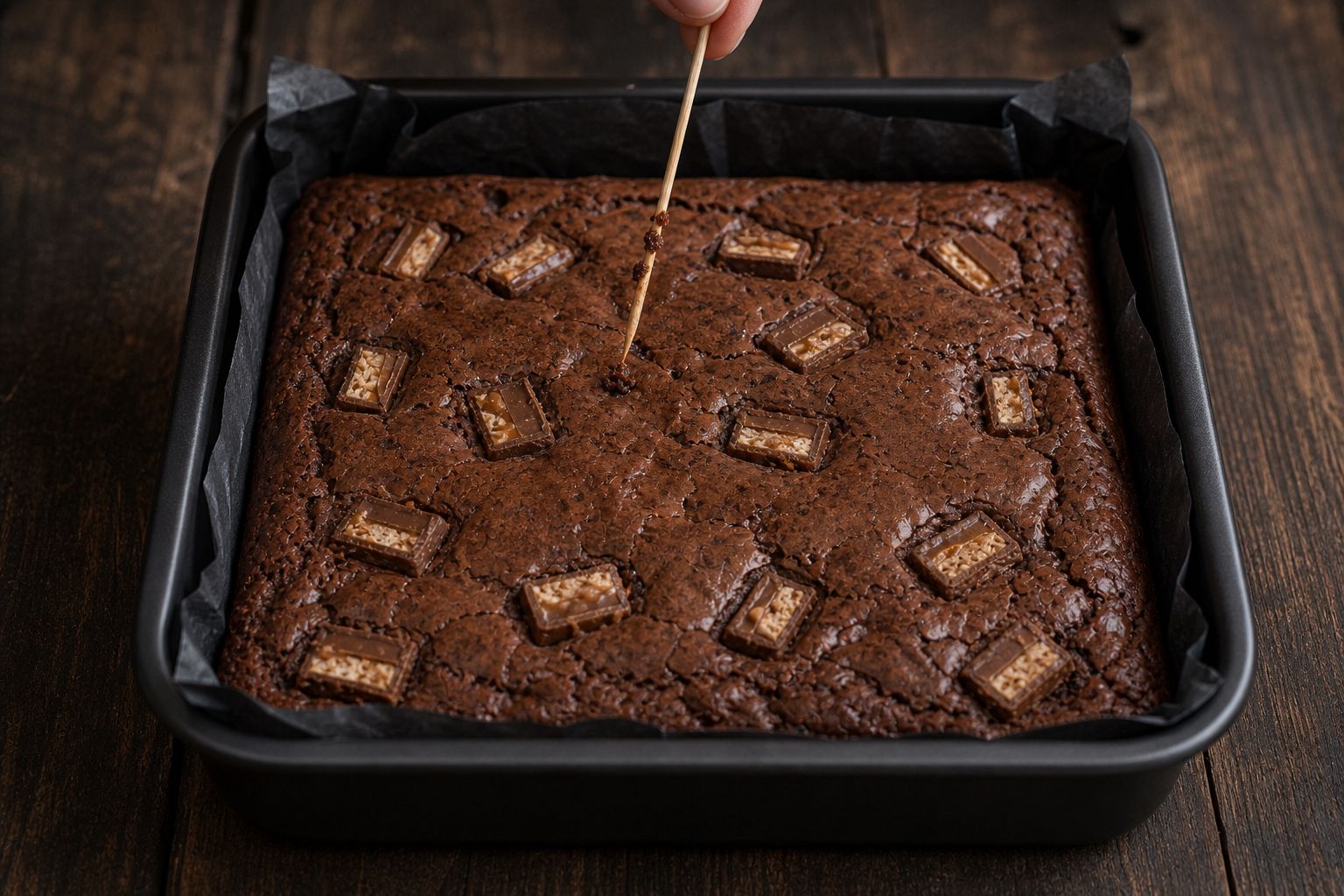 Snickers-brownies, trin 5: bag