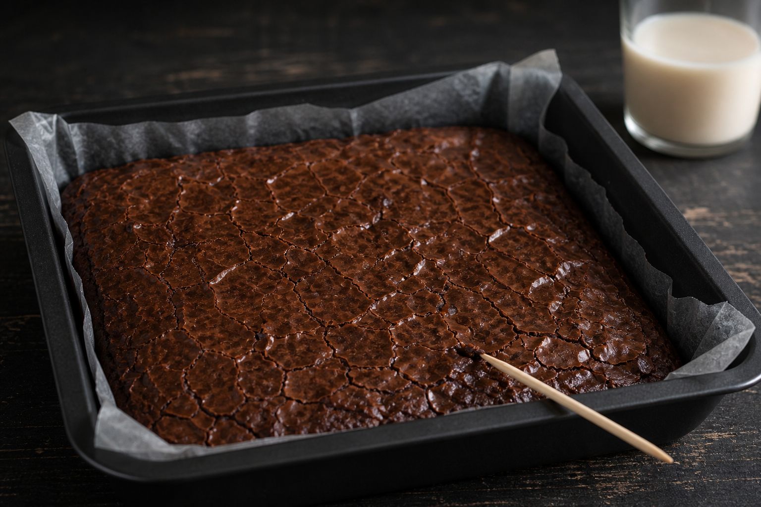 Vegansk brownies, trin 5: bag