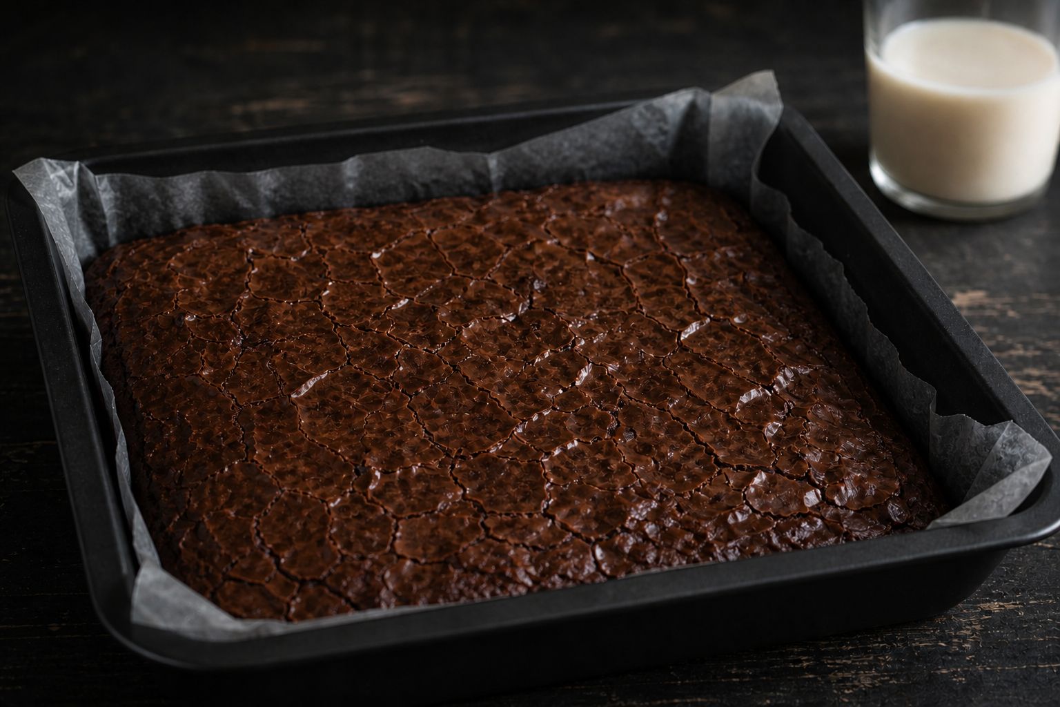 Vegansk brownies, trin 6: køl helt af